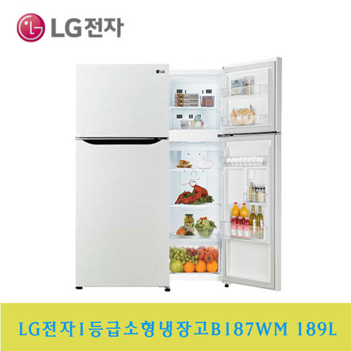 LG전자/ 엘지전자 소형냉장고 B187WM 189L 2도여냉장고